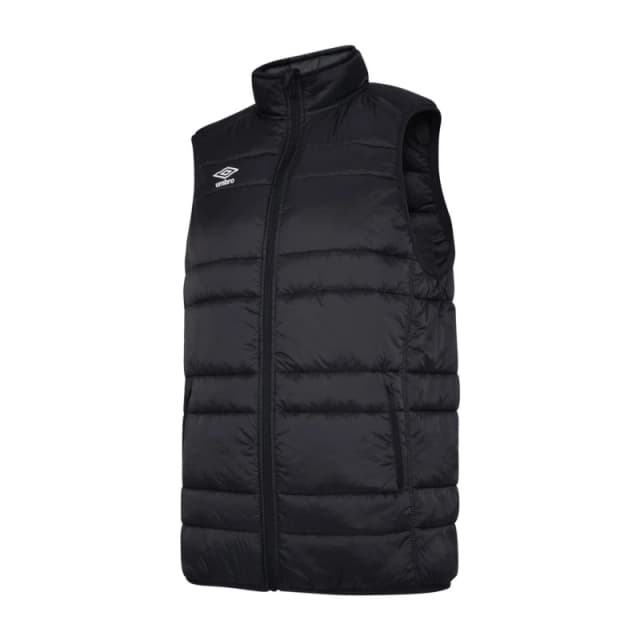Umbro Umbro Men Club Essential Gilet in Black Size: Small Black S Male 5063107747228