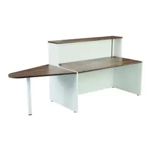 Reception Unit 1600 with Extension - Dark Walnut