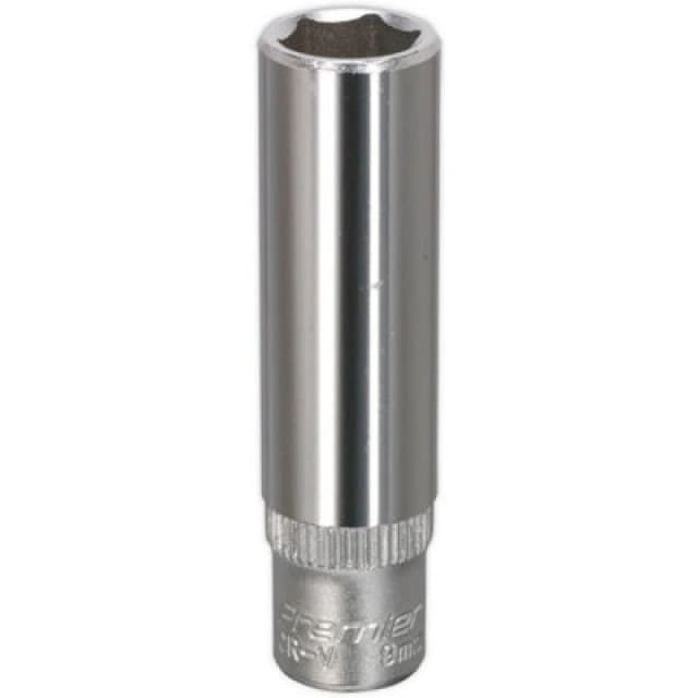 Loops 9mm Forged Steel Deep Drive Socket - 1/4" Square Drive Chrome Vanadium Socket Metallics