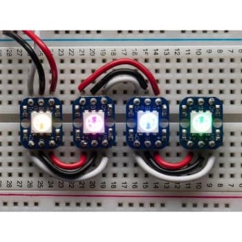 1312 Breadboard-friendly RGB LEDs NeoPixel (pack of 4) - Adafruit