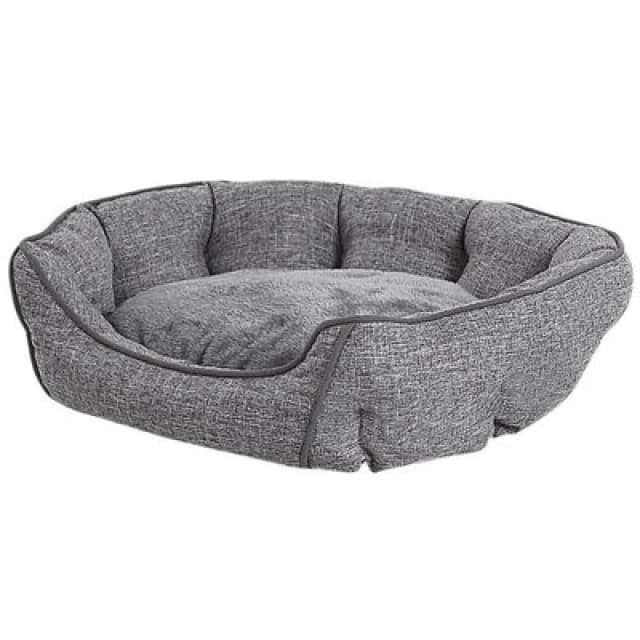 Beliani Scandinavian Pet Bed Candir Linen Grey