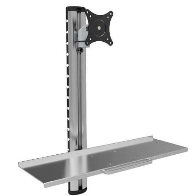 Techly ICA-PLW-01 monitor mount / stand 68.6cm (27") Wall Silver
