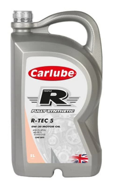 Carlube Engine Oil Triple R 0W20 C5 Fully Synthetic 5 Litres R-Tec 5 5L