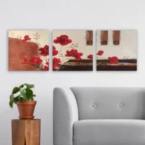 PMDR1026 Multicolor Decorative Canvas Painting (3 Pieces)