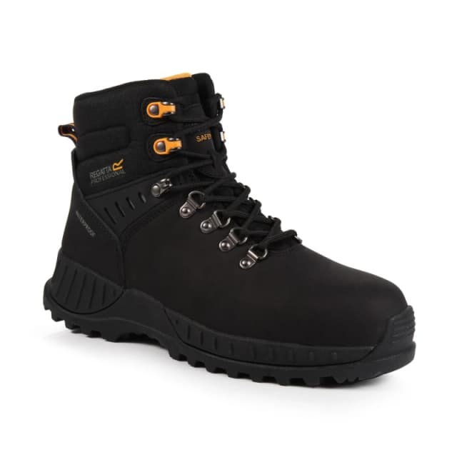 Regatta Mens Grindstone Waterproof Safety Boots Black unisex UK 6