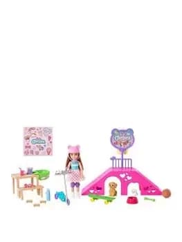 Barbie Chelsea Skatepark Playset And Doll
