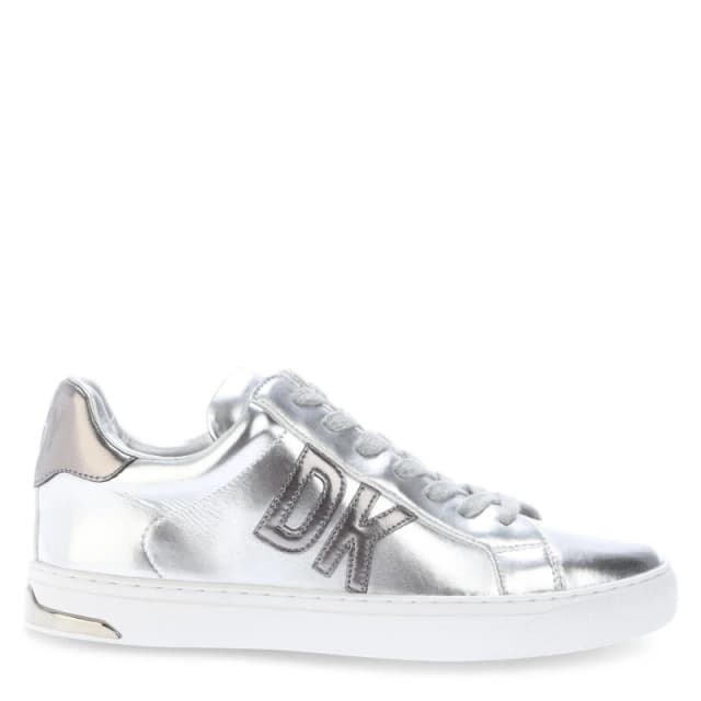 DKNY Abeni Lace Up Trainers Silver female UK 4