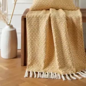 Bexley Throw 130cm x 180cm Ochre (Yellow)