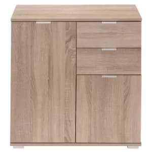 Cupboard Alba Oak 71x74x35cm with 2 Doors 2 Drawers
