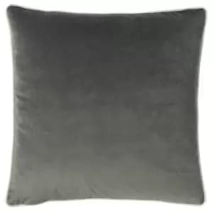 Furn Cohen Velvet Cushion Cover (One Size) (Steel Grey)