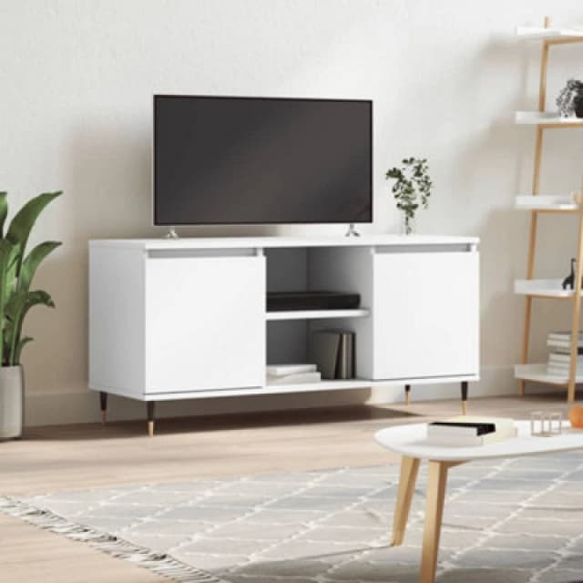 VIDAXL TV Cabinet White 104x35x50cm Engineered Wood Vidaxl 8720845906559