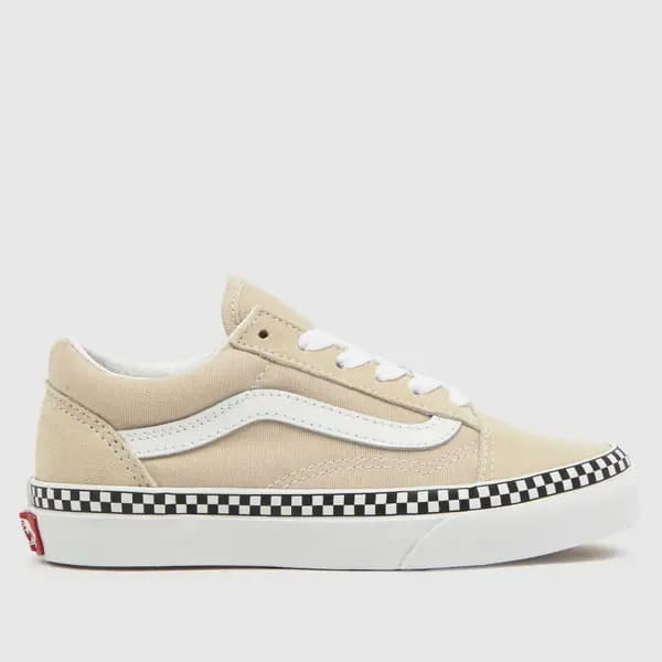 Vans stone old skool Junior trainers Stone UK 2 (EU 33)