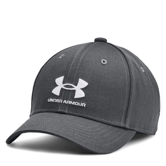 Under Armour Branded Lockup Adjustable Cap Junior Boys Baseball Caps Junior Grey 39848902020