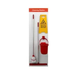Shadow Board - Cleaning Station Style C (Red)