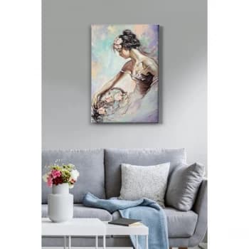 Kanvas Tablo (50 x 70) - 116 Multicolor Decorative Canvas Painting