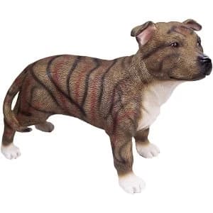 Staffordshire Bull Terrier Dark Brown Figure By Leonardo