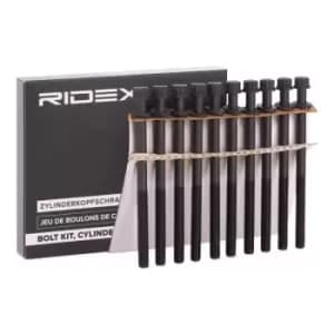 RIDEX Cylinder Head Bolt Kit OPEL,HYUNDAI,KIA 1217B0120 2232127000x10 Bolt Kit, cylinder head