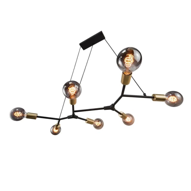 Nordlux Josefine Indoor Pendant Light Black Metal E27 30, 000hrs - Mains Powered, IP20 Black Unisex