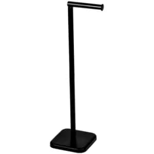Capri Swivel Toilet Roll Holder - Black