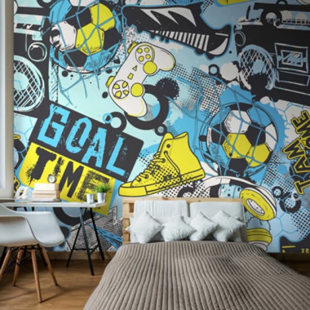 Origin Murals Games Splash Matt Smooth Paste The Wall Mural 350Cm Wide X 280Cm High