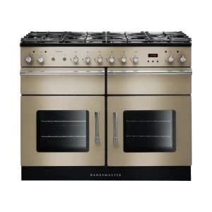 Rangemaster ESP110DFFCR/C (122020) Esprit 110 Dual Fuel Range Cooker, Cream/Chrome