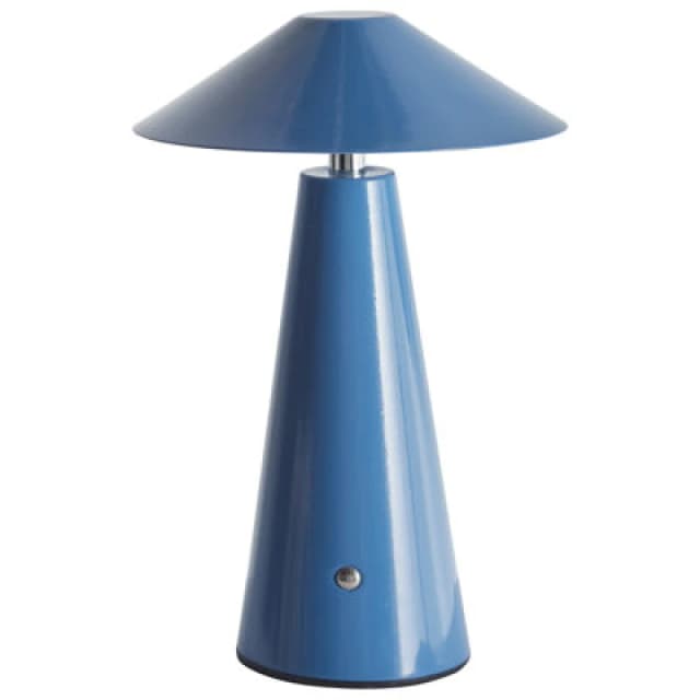 Beliani Wireless LED Table Lamp Apayao With Dimmer Metal Blue