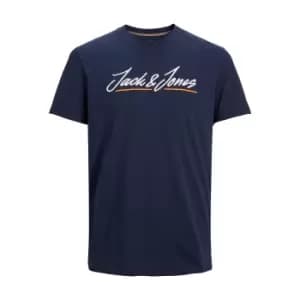 Jortons Upscale Cotton T-Shirt with Logo Print and Crew Neck