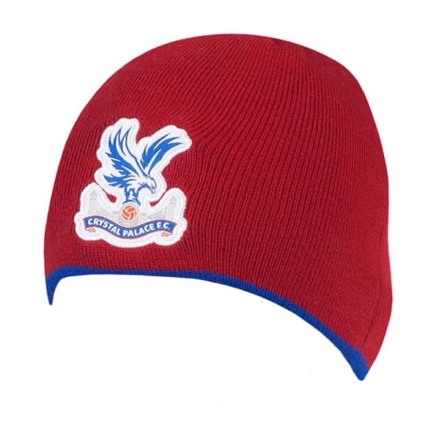 Crystal Palace FC Mens Knitted Beanie in Red Red Male One Size