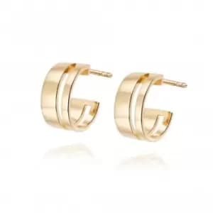 Serena Huggie Hoop 18ct Gold Plate Earrings HUG18_GP