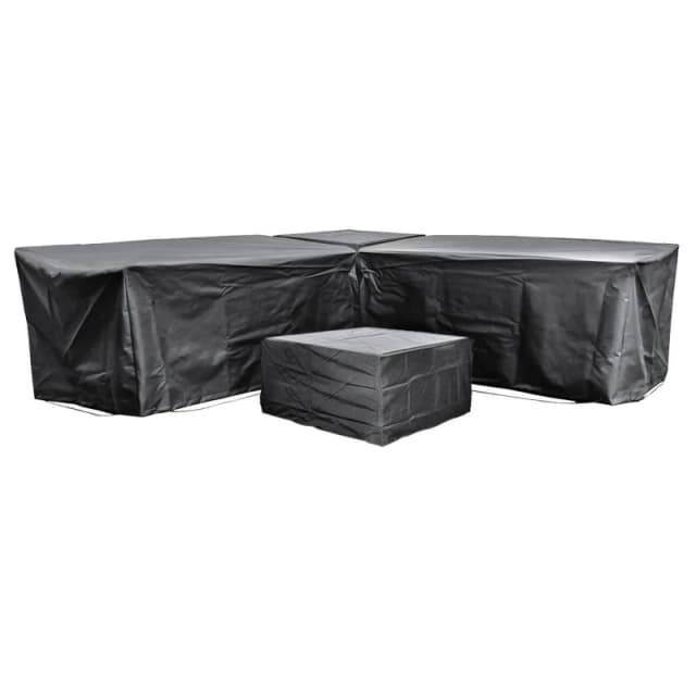 Cozy Bay Ezbreathe Malta 6 Seat Furniture Set Cover In Black