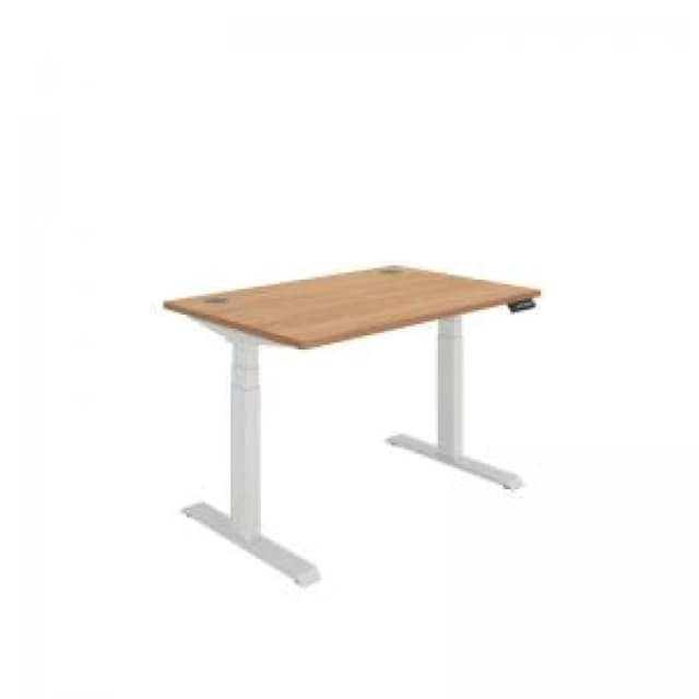 Polaris Dual Motor Sit/Stand Desk 1200x800 Beech/White KF800099