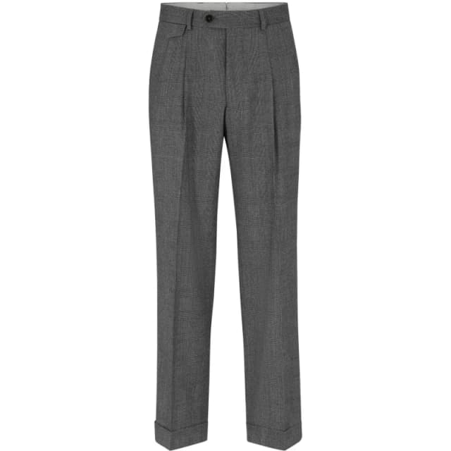 Boss Mens L Peet Pleat Tailored Trousers Silver male 30W R
