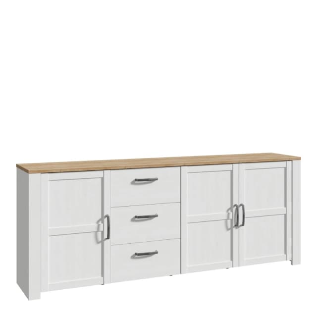 Furniture To Go Bohol Large Sideboard in White White Unisex