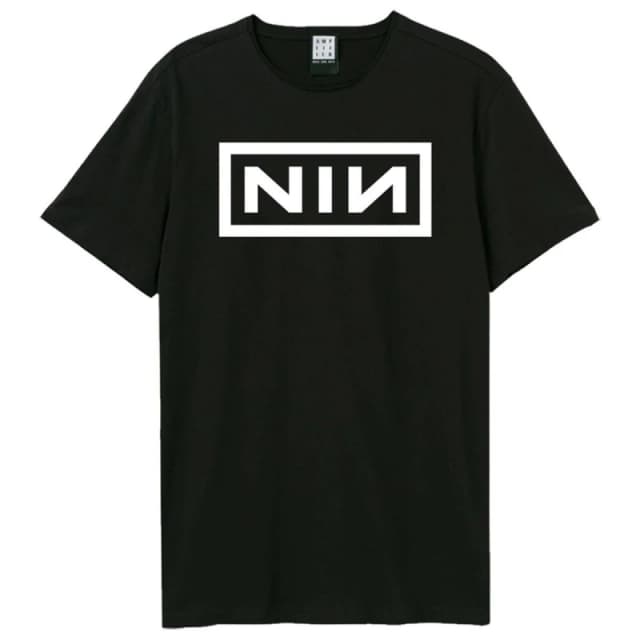 Amplified Amplified Men NIN Logo T-Shirt in Black Size: X-Small Black XS Male 5063852063222