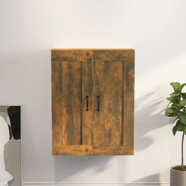 vidaXL Hanging Wall Cabinet Smoked Oak 69.5x32.5x90 cm, Brown 817396