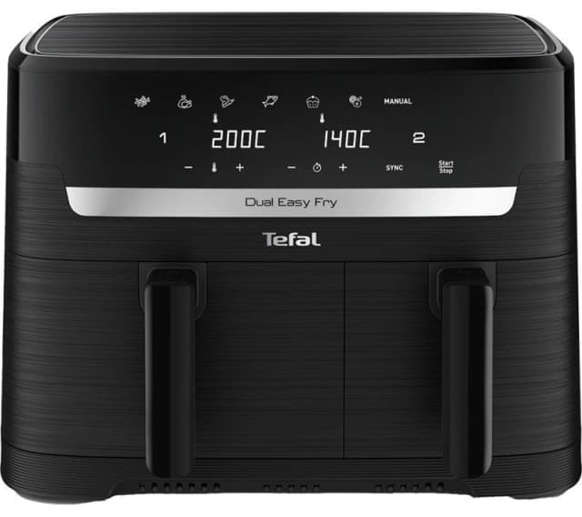 Tefal Tefal Easy Fry EY901N40 8.3L Dual Air Fryer - Black