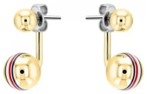 Tommy Hilfiger Womens Gold Plated Orb Stud Earrings 2780497 Jewellery