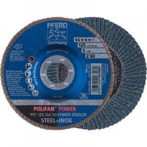 PFERD 67786125 POLIFAN-serrated washer PFC 125 Z60SG POWER STEELOX Diameter 125mm 10 pc(s)