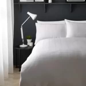 Appletree White Sorelle 100% Cotton Duvet Cover and Pillowcase Set White