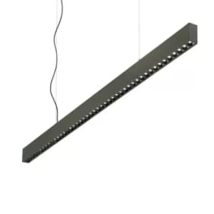 Office LED Decorative Linear Straight Bar Pendant Black, 3000K