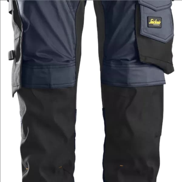 Snickers AllroundWork Stretch Trousers Holster Pockets - Navy/Black - 44