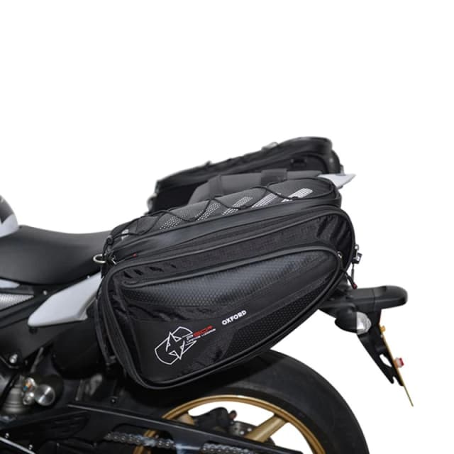 Oxford P50R Motorcycle Panniers 50L Black Black