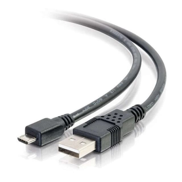 C2G C2G 6.6ft (2m) USB 2.0 A to Micro-B Cable M/M - Black (2m) 27365