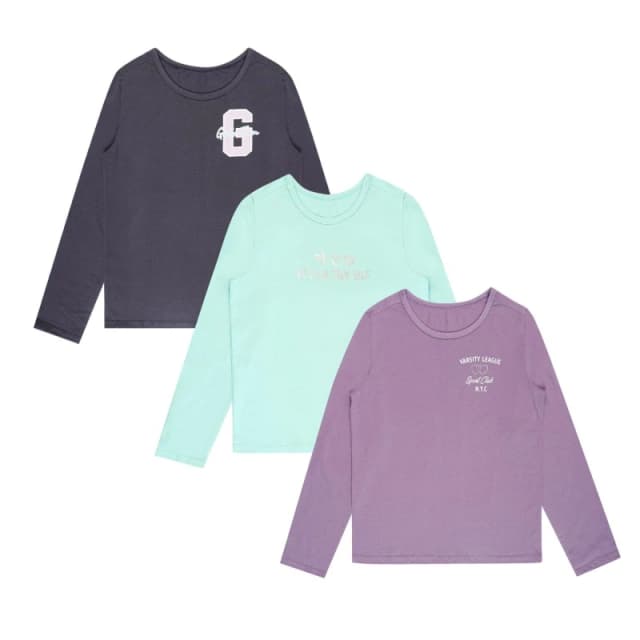 Miso 3 Pack T-Shirt Juniors - Multi Multi 6 - 7 Years