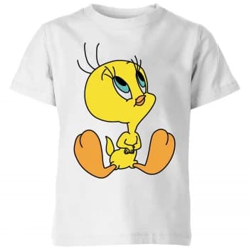Looney Tunes Tweety Sitting Kids T-Shirt - White - 7-8 Years - White