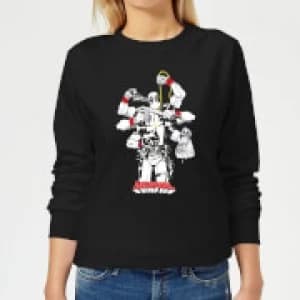 Marvel Deadpool Multitasking Womens Sweatshirt - Black