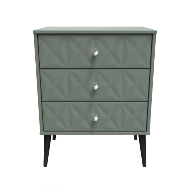 Ready Assembled 2 U Toledo 3 Drawer Chest (Ready Assembled) in Pale Green Pale Green Unisex