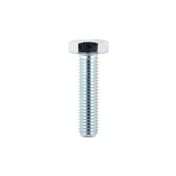 M10 x 20mm Hexagon Head Tensile Zinc Set Screw Grade 8.8 - 200 - Timco