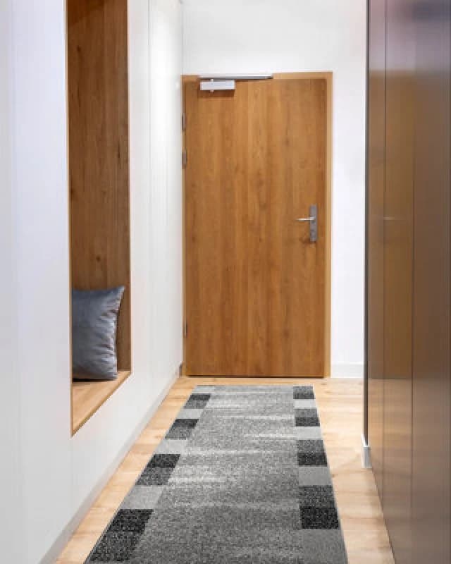 RugsX Runner Silver Etna Frame, Sand Grey 70Cm 70X120 Cm