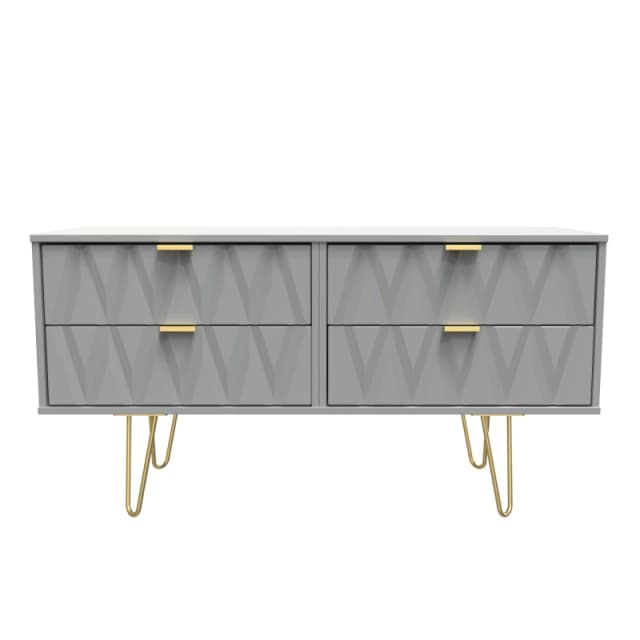 Dallas 4 Drawer Bed Box In Dusk Grey (Ready Assembled)